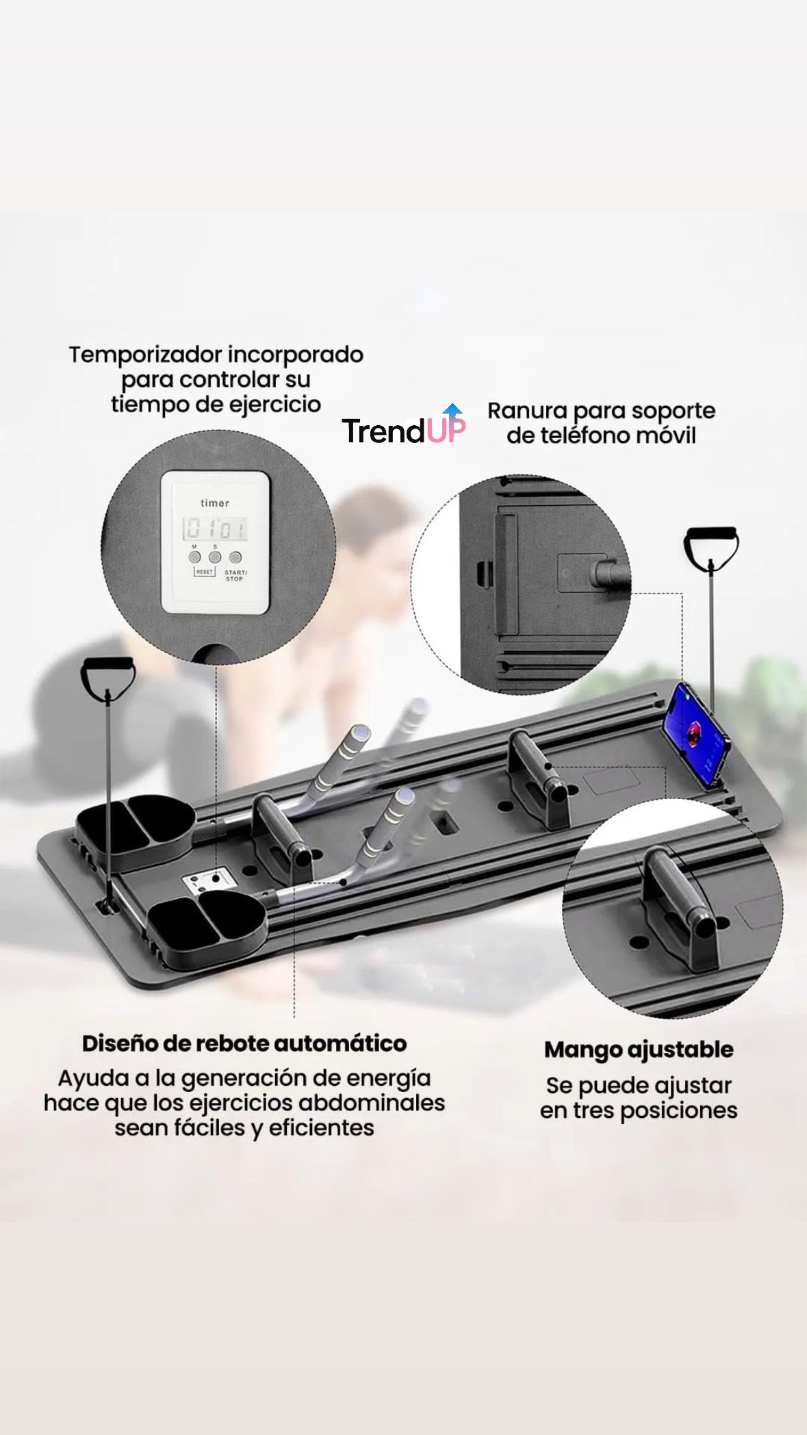 Tabla Pilates Ejercicios Multifuncional