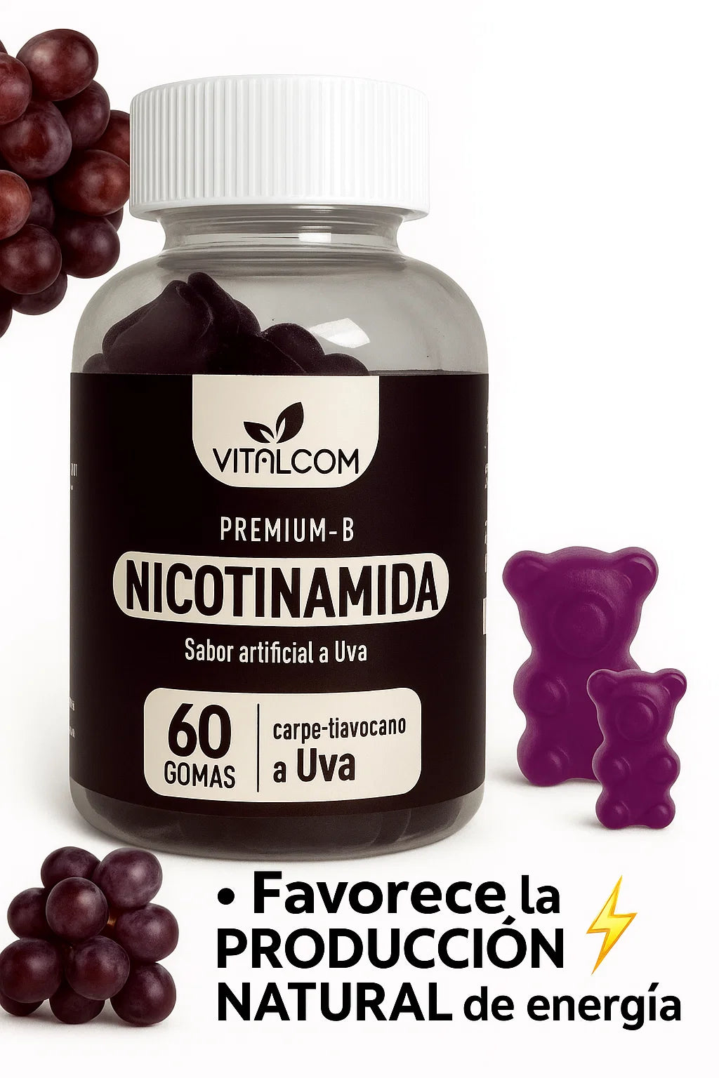 Gomas Nicotinamida Vitalcom