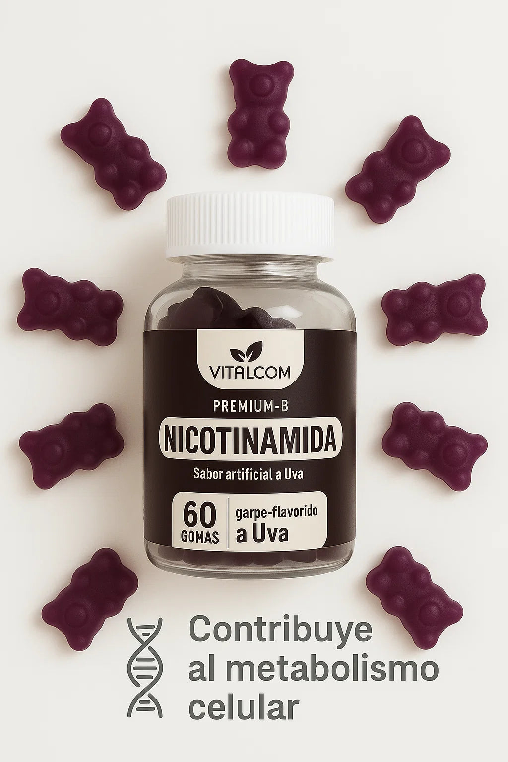 Gomas Nicotinamida Vitalcom