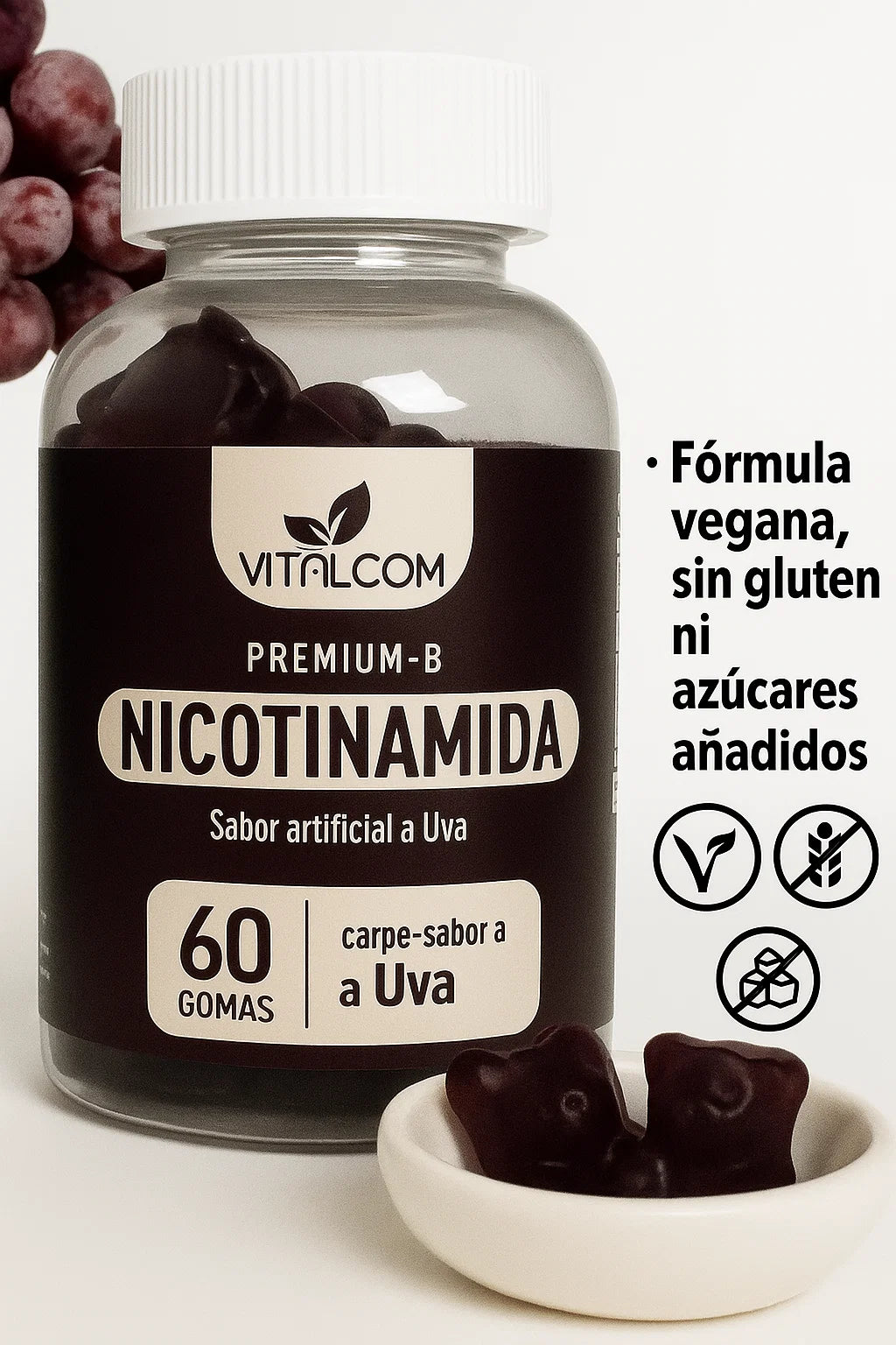 Gomas Nicotinamida Vitalcom