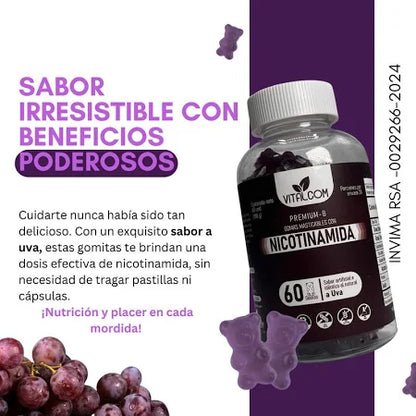 Gomas Nicotinamida Vitalcom